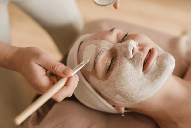 Photo of a radiant face mask treatment at Agigma Holistic Spa