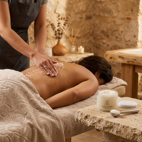 body receives body scrub